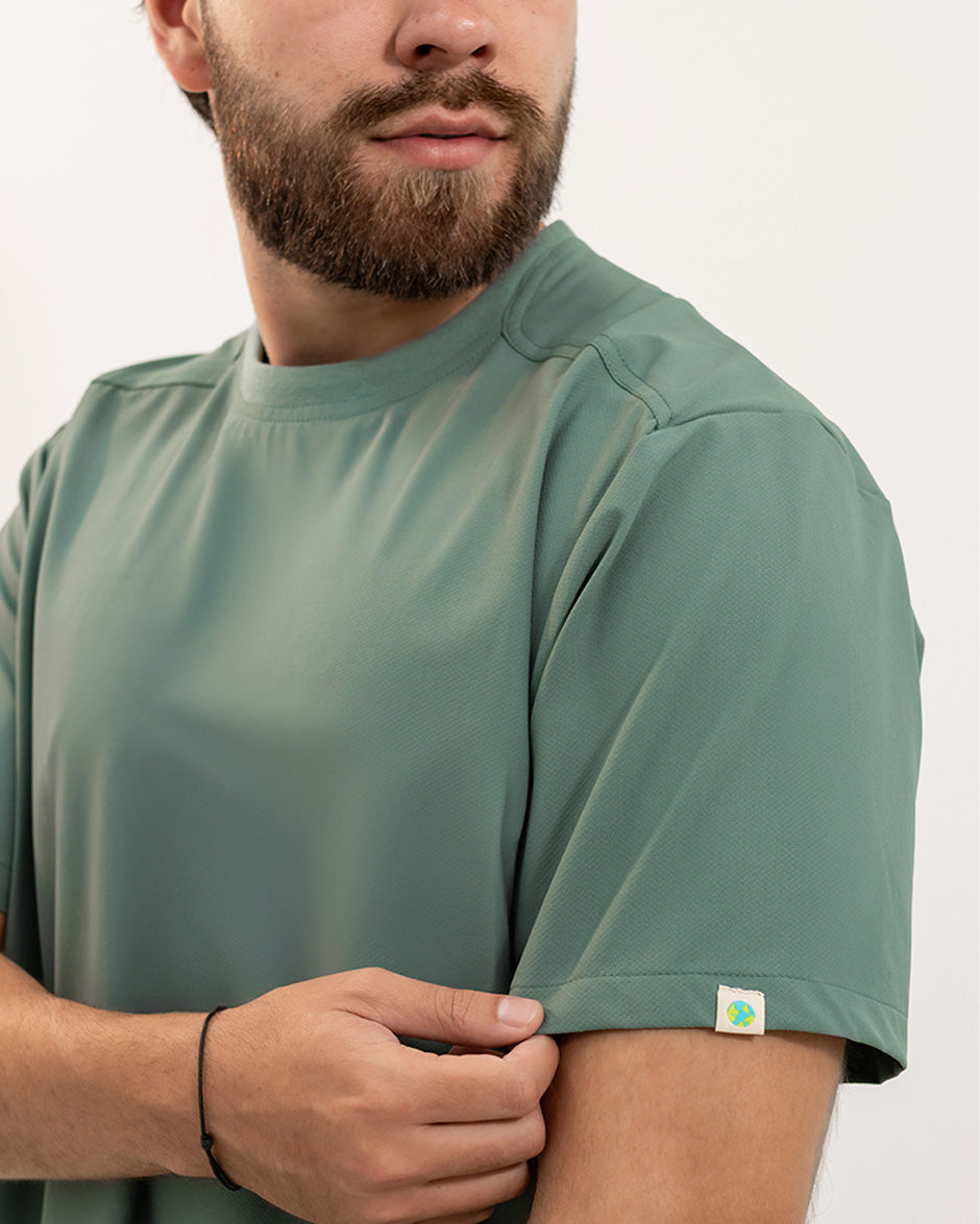 camisa geminis verde pino hombre