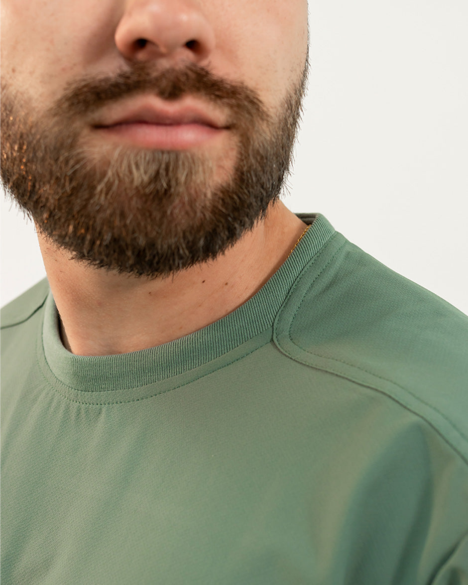 camisa geminis verde pino hombre