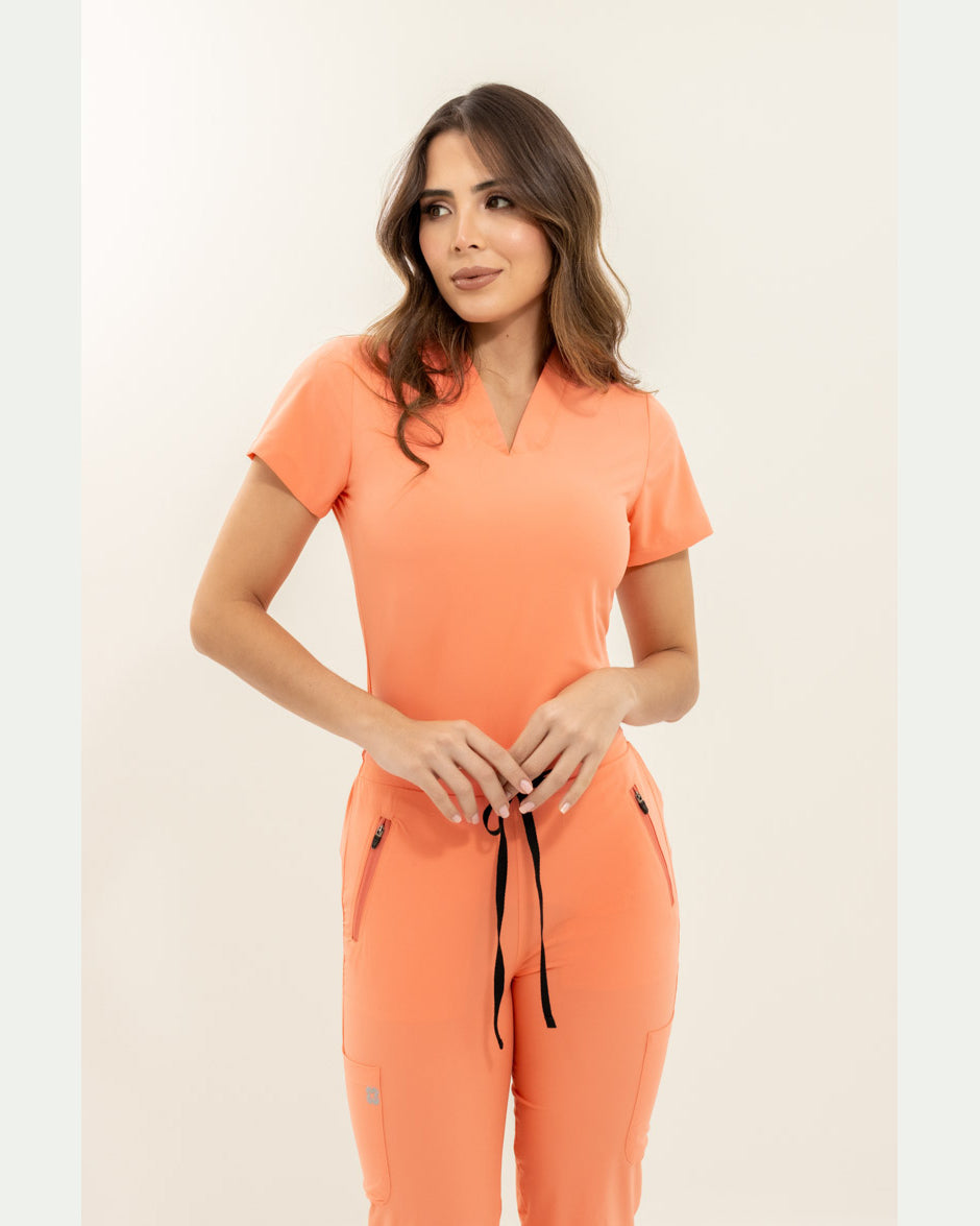 pantalón medico uniforme antifluido new agua salmon para mujer