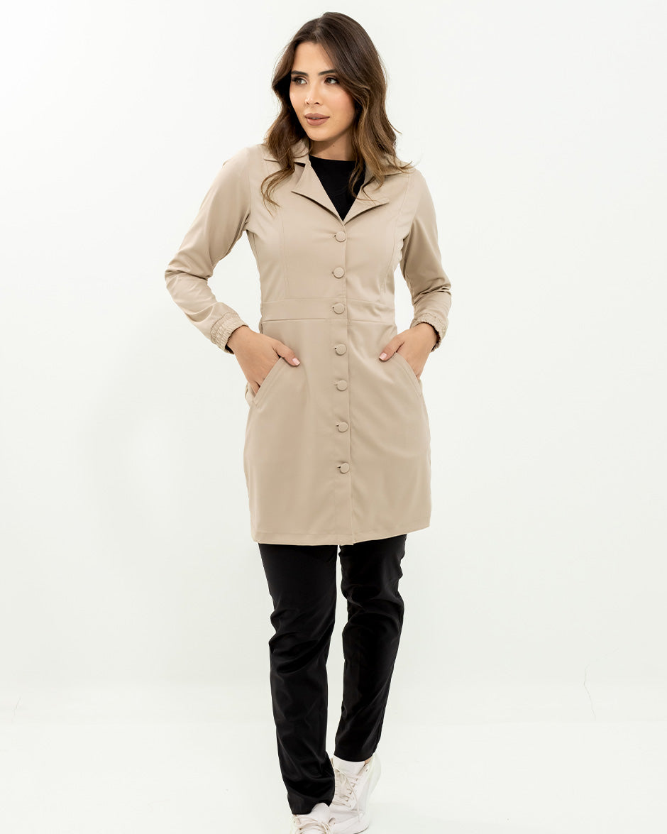 bata antifluido adhara para mujer
