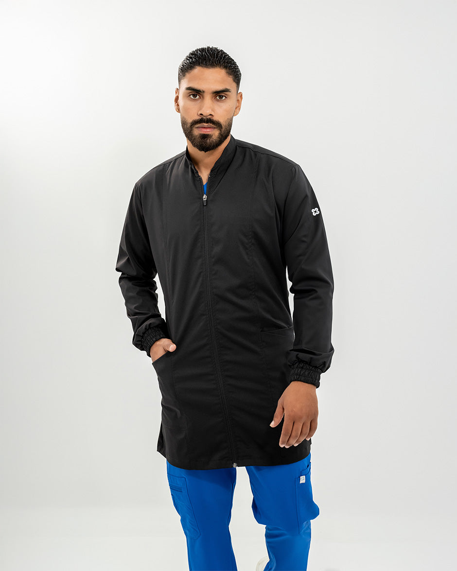 bata complementos hombre negro