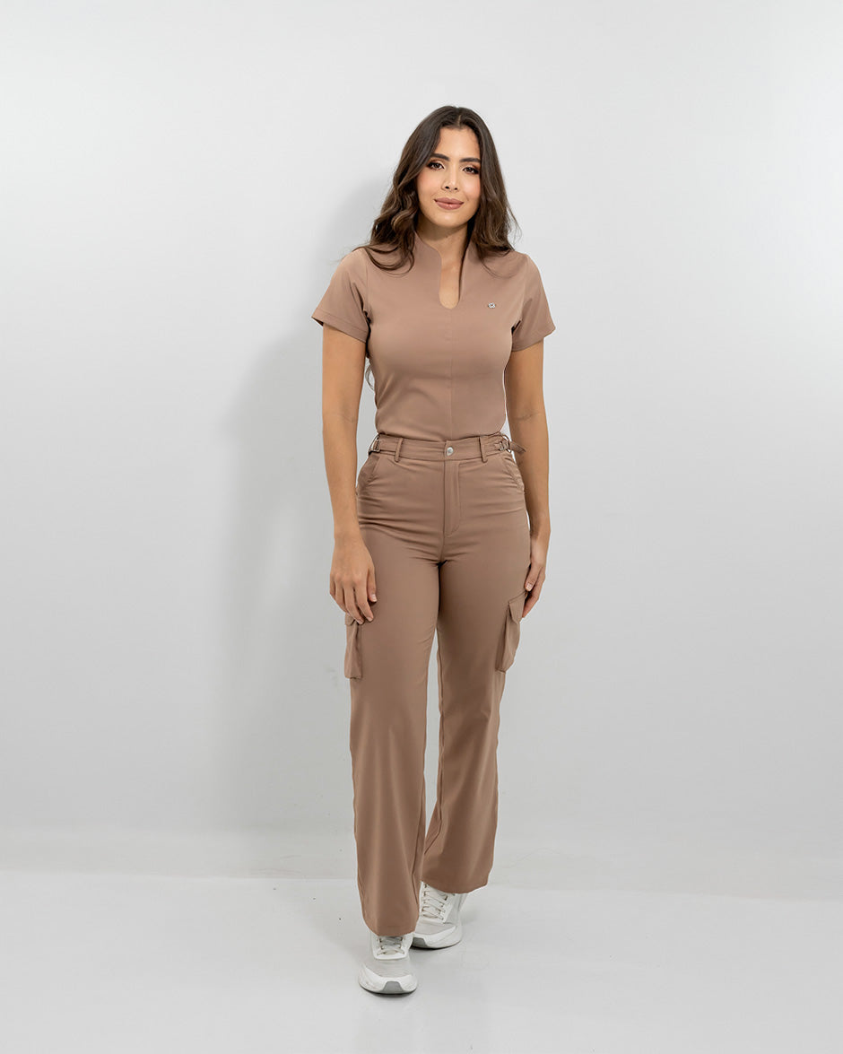 blusa altair mocha mousse mujer