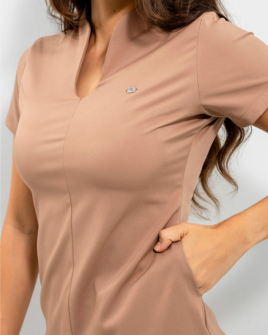 blusa altair mocha mousse mujer