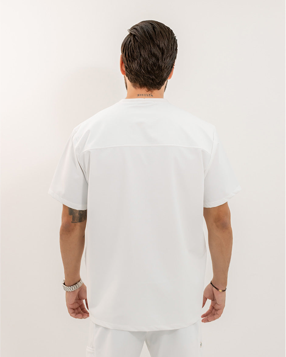 camisa geminis blanco hombre