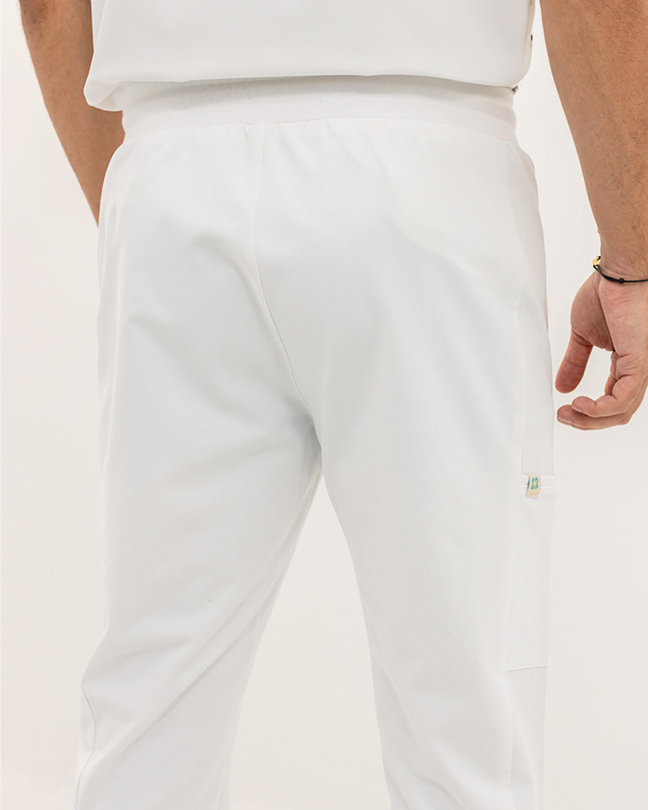 Pantalón geminis blanco hombre