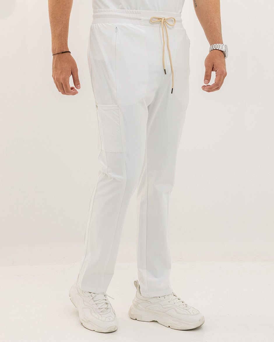 Pantalón geminis blanco hombre