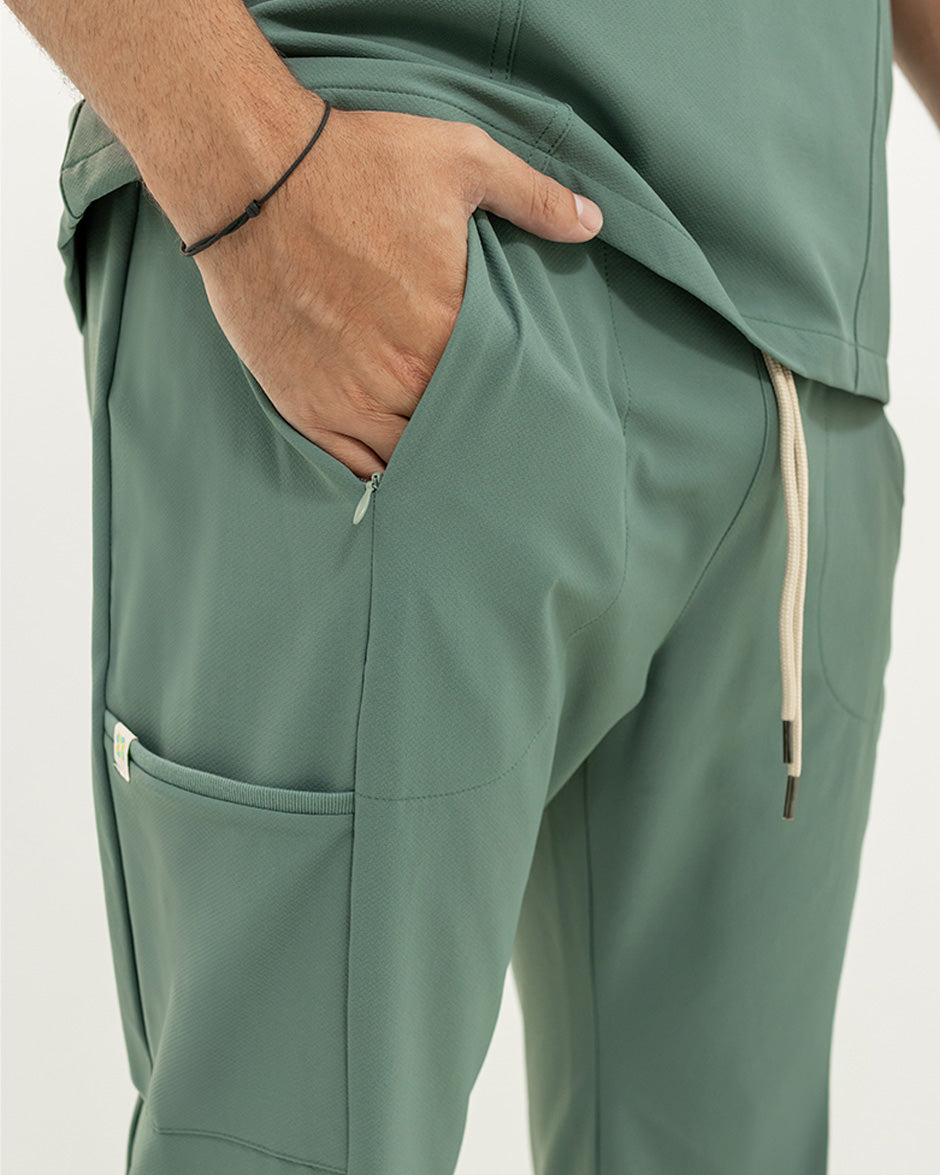 Pantalón geminis verde pino hombre