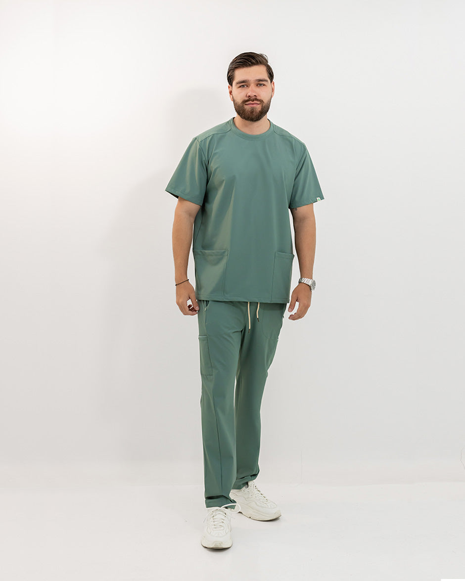 camisa geminis verde pino hombre