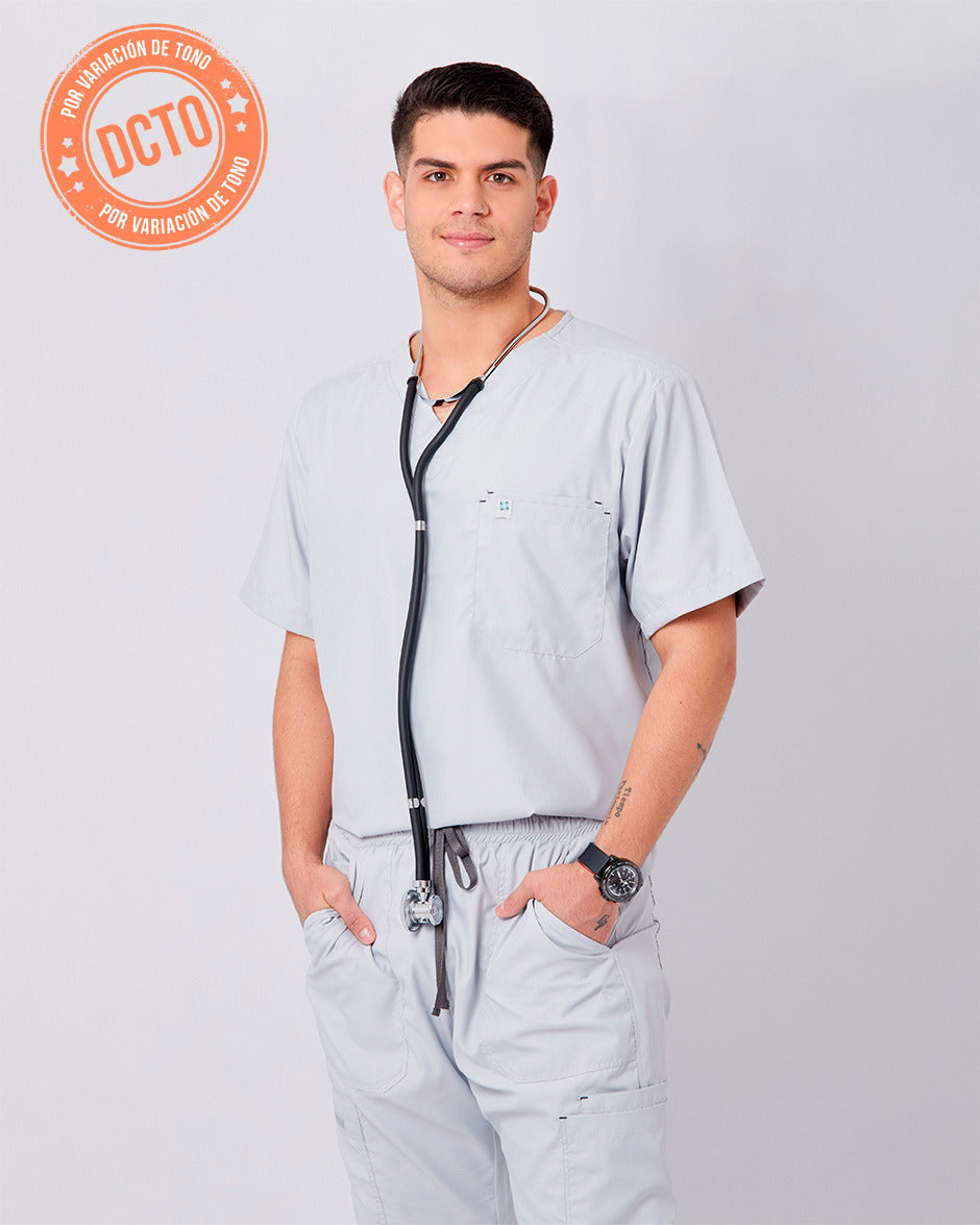 Camisa Mars Gris Con Variación De Tono