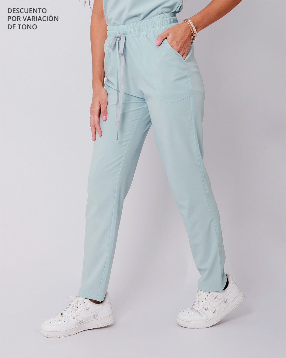 Pantalón New Solar Verde Malva Oscuro