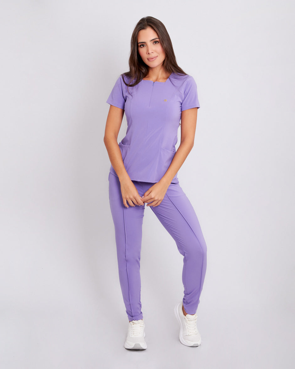 scrub blusa medica antifluidos acuario morado dalia para mujer