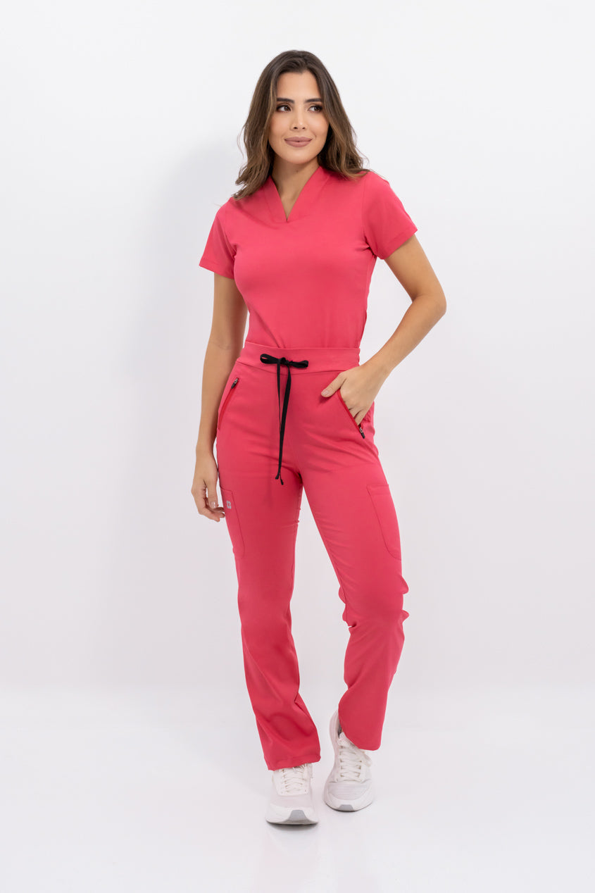 blusa antifluidos agua paradise pink para mujer tela flexible