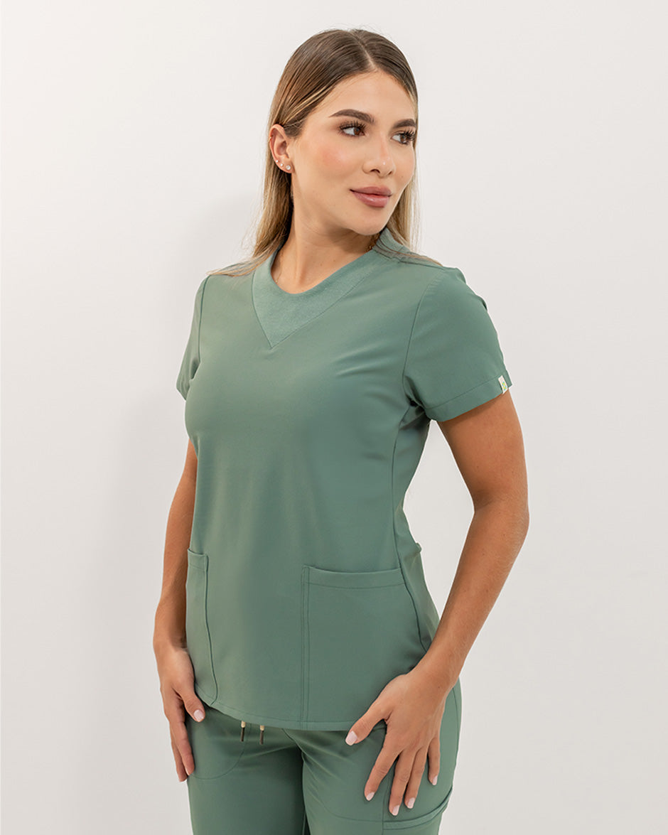 Blusa libra verde pino mujer