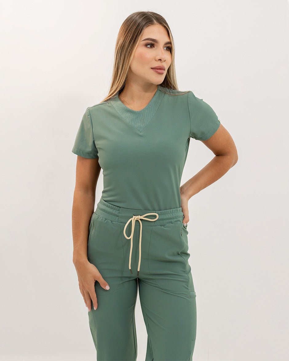 Blusa libra verde pino mujer