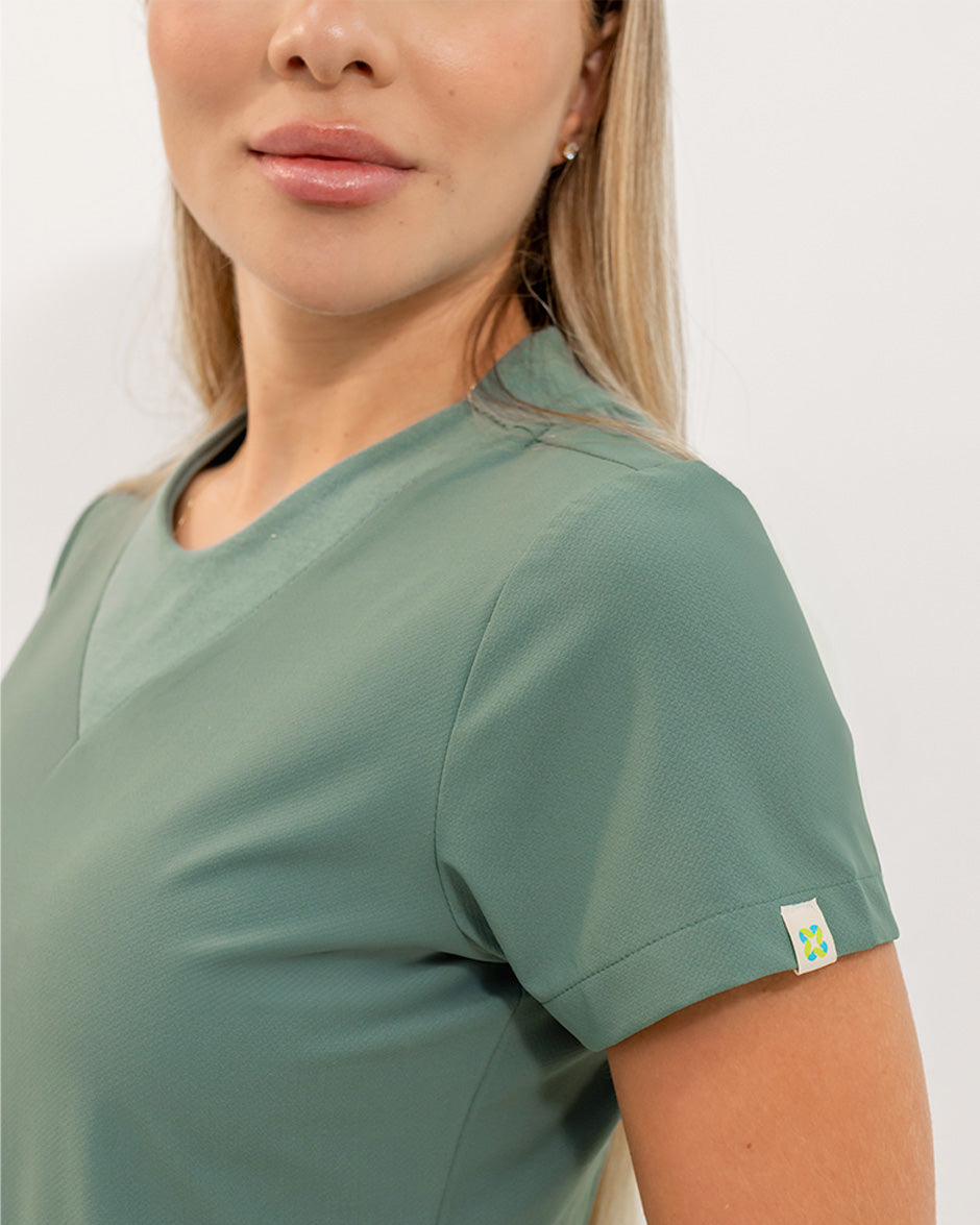 Blusa libra verde pino mujer