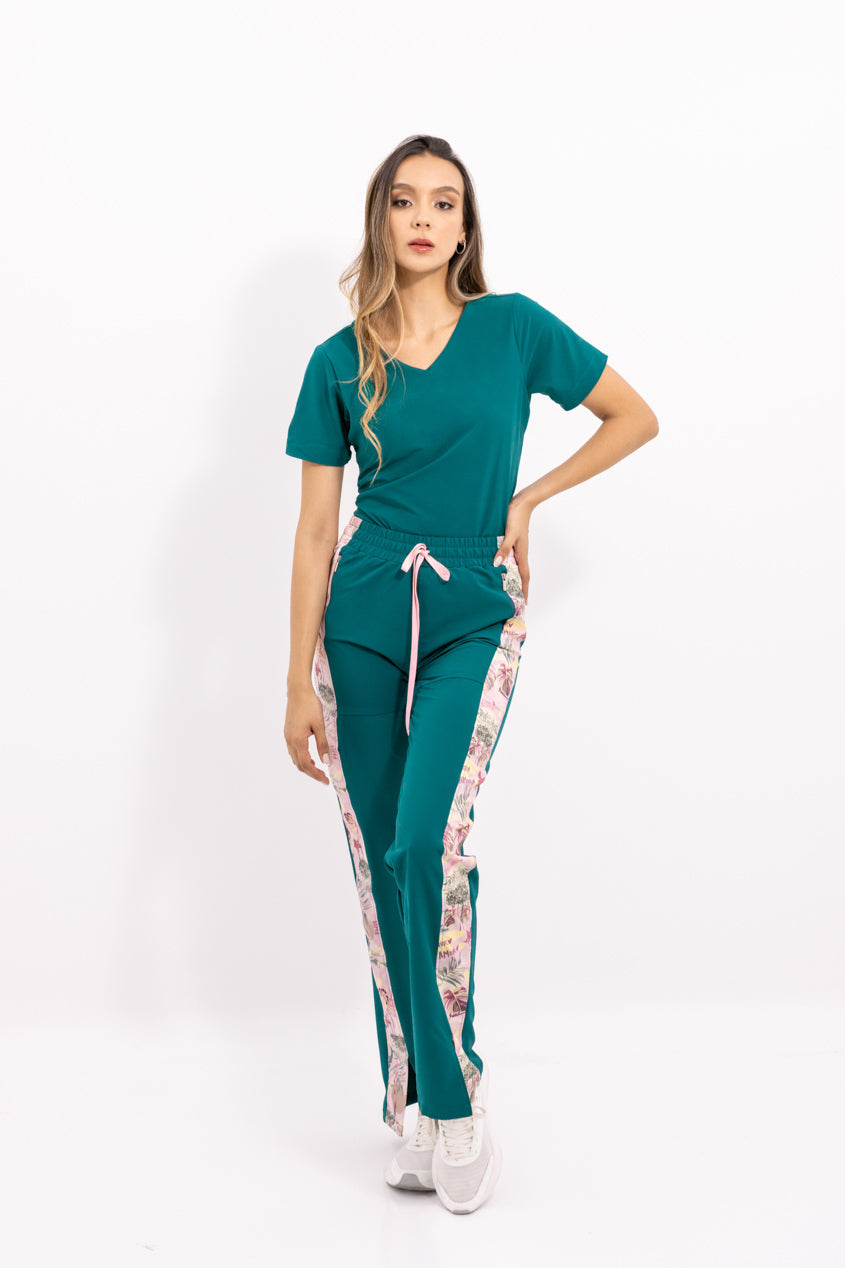 blusa medica uniforme antifluidos bella storm green