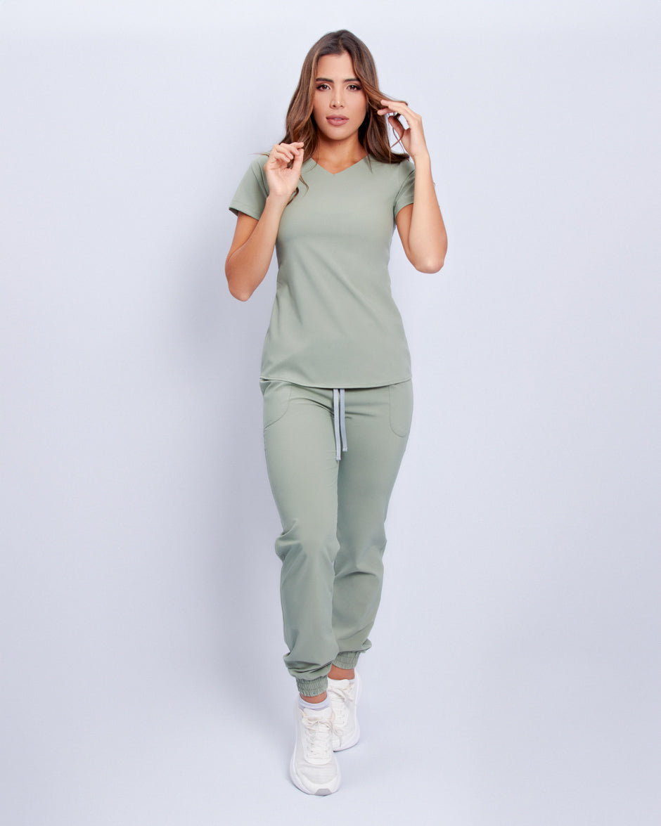 blusa medica uniforme antifluidos new space verde pistacho