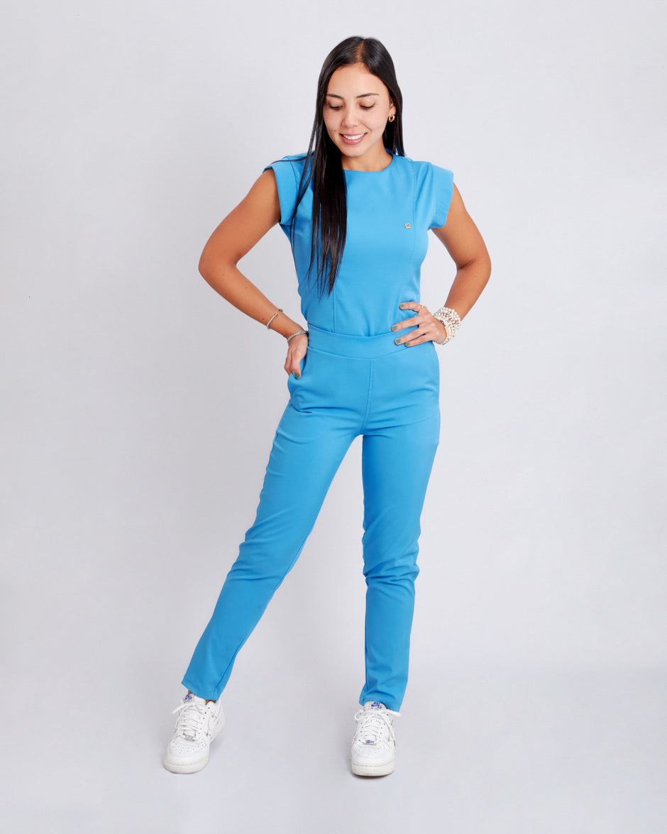 blusa medica uniforme antifluidos orbit azul bonnie