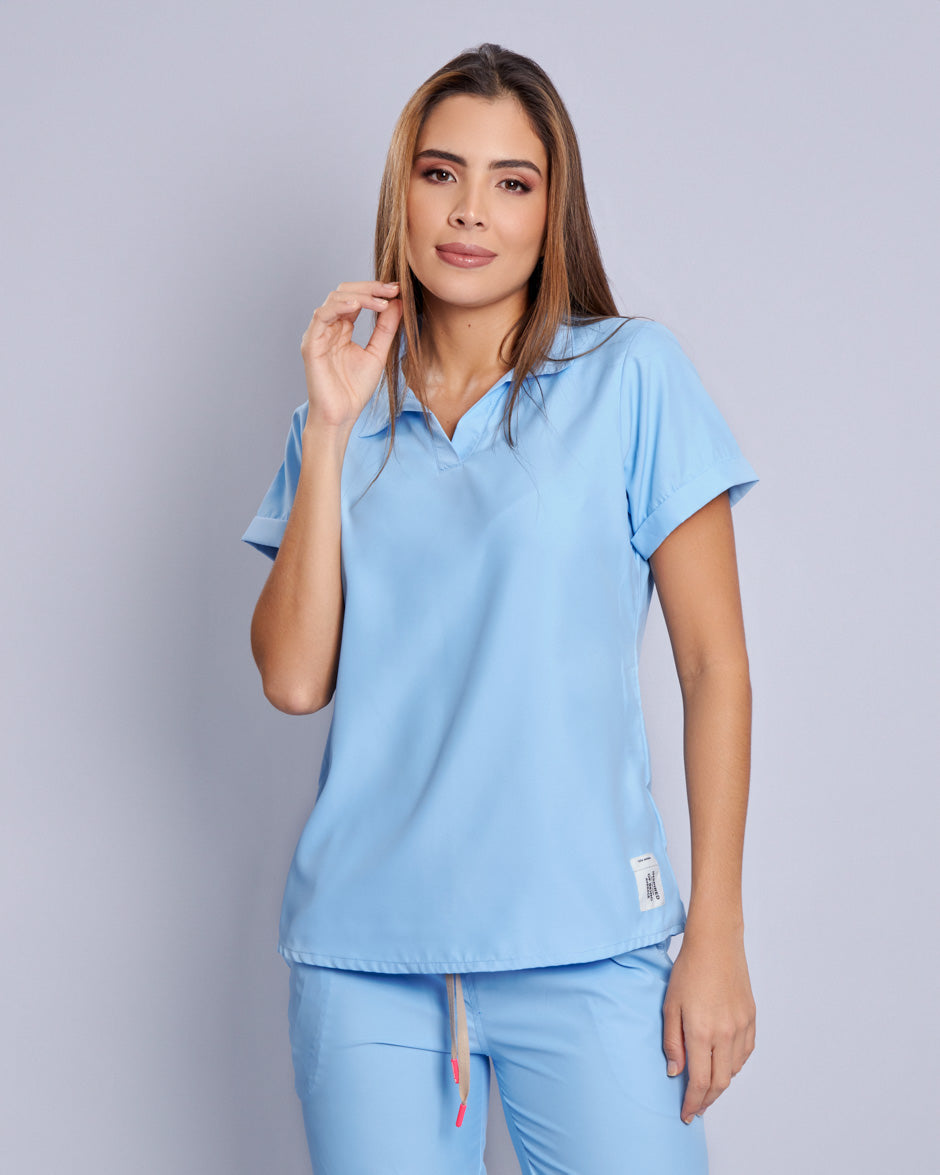 blusa medica uniforme antifluidos tauro blue bell para mujer