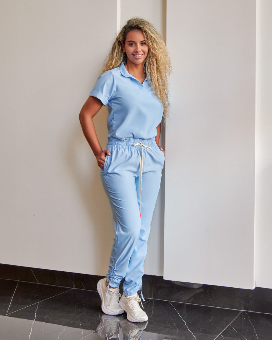 blusa medica uniforme antifluidos tauro blue bell