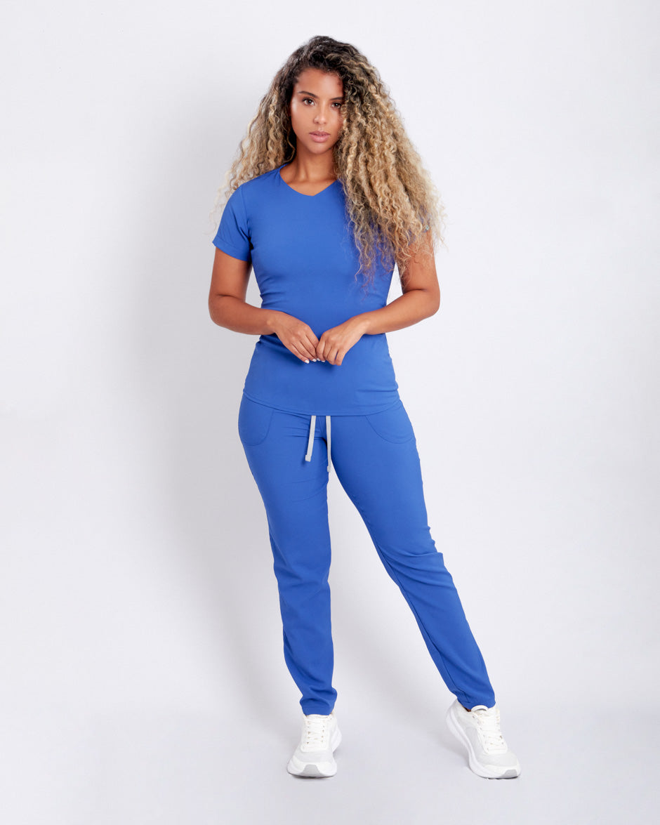 blusa medica uniforme new space azul rey