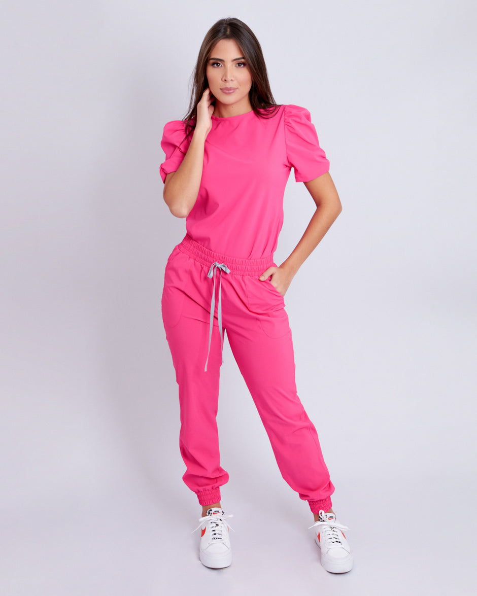 blusa quirurjico new sky fucsia para mujer