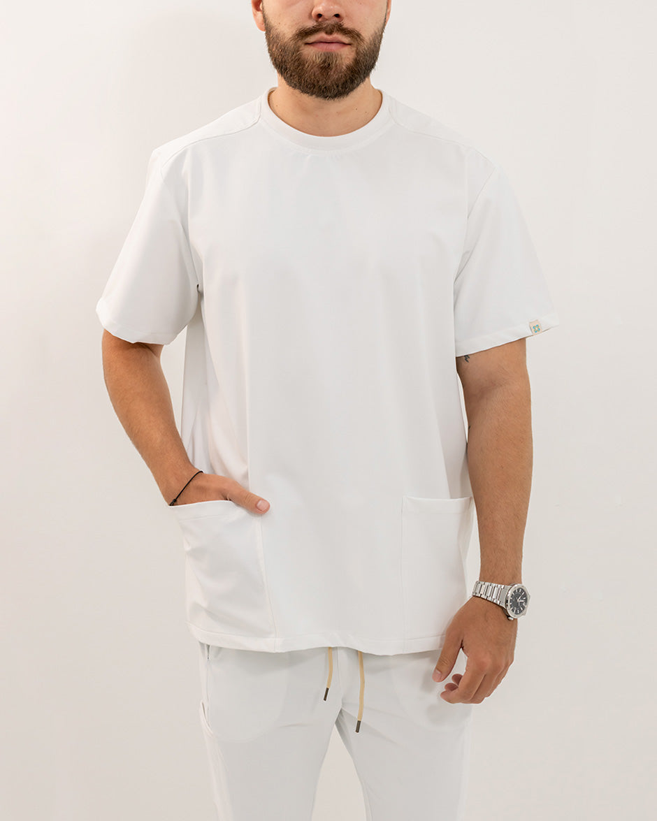 camisa geminis blanco hombre