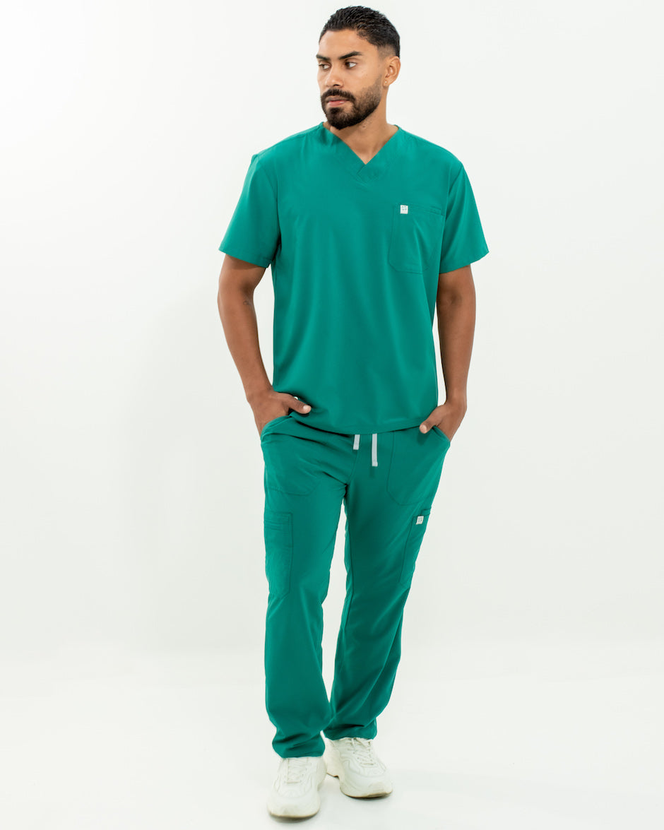 camisa medica uniforme antifluido mars verde esmeralda