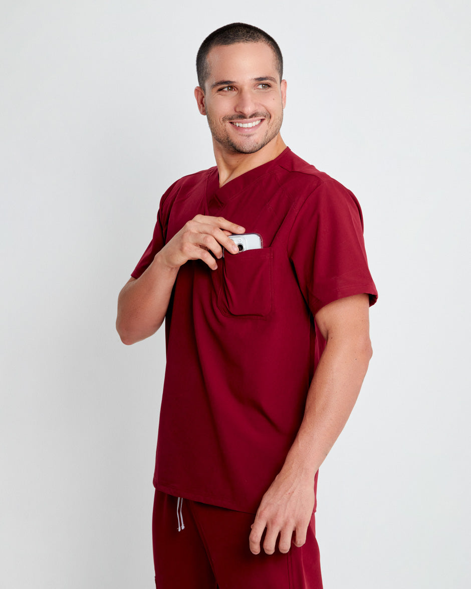 camisa medica uniforme antifluidos pluton para hombre