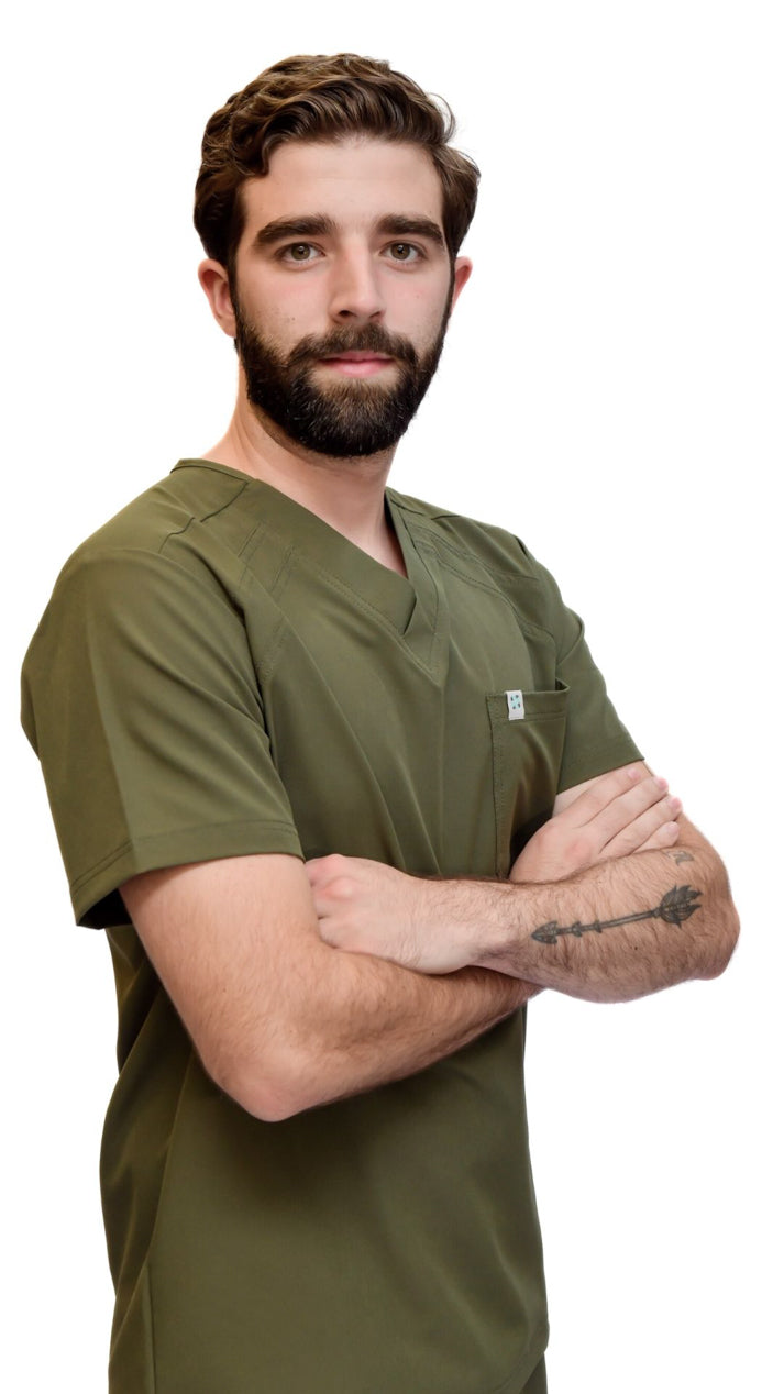 camisa medica uniforme pluton verde militar