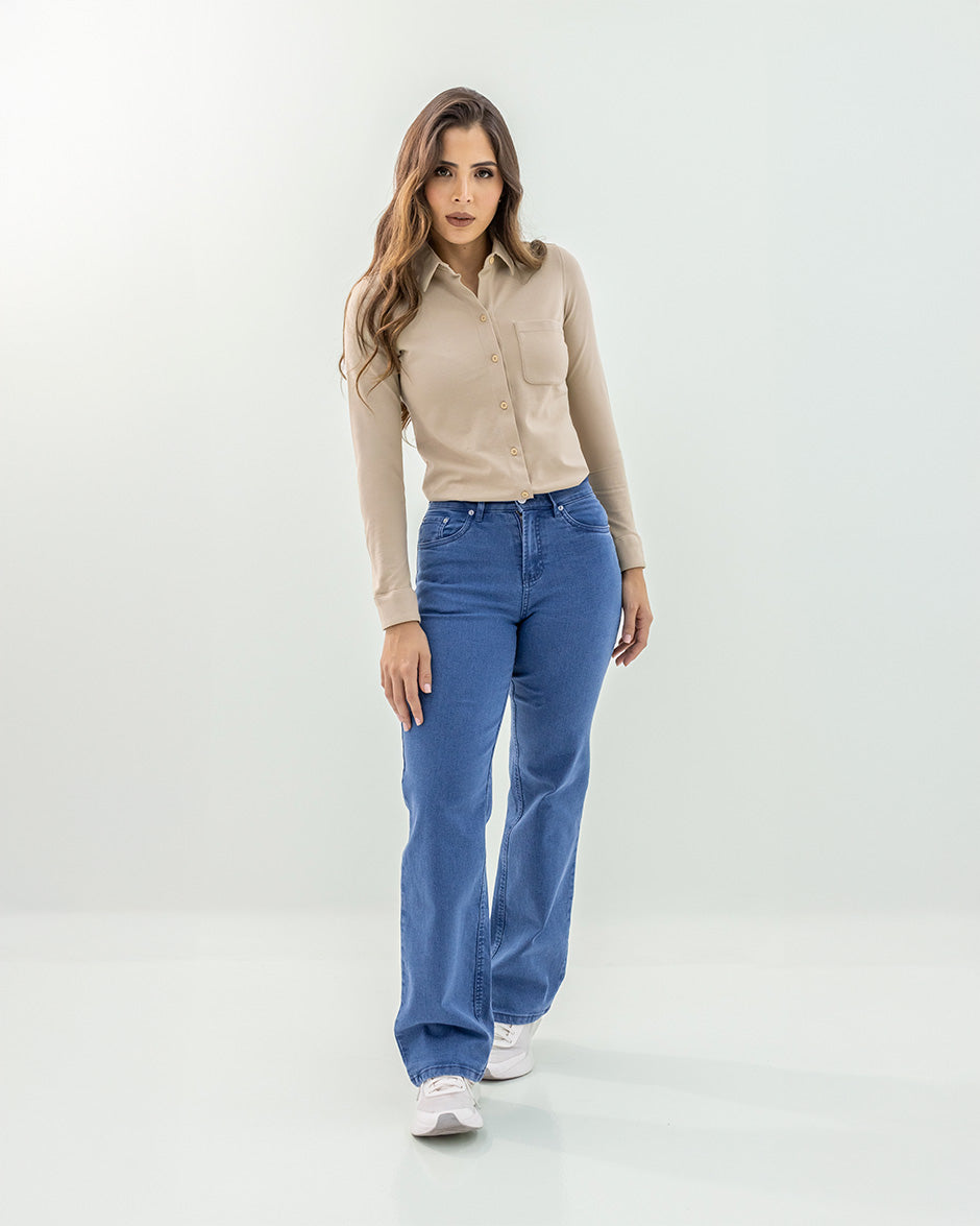 jean casual azul medio sideral