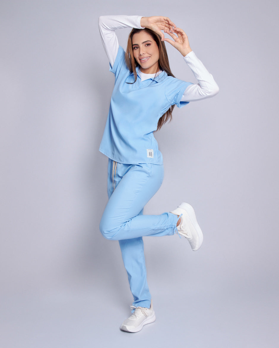 pantalo medico uniforme antifluidos tauro blue bell para mujer