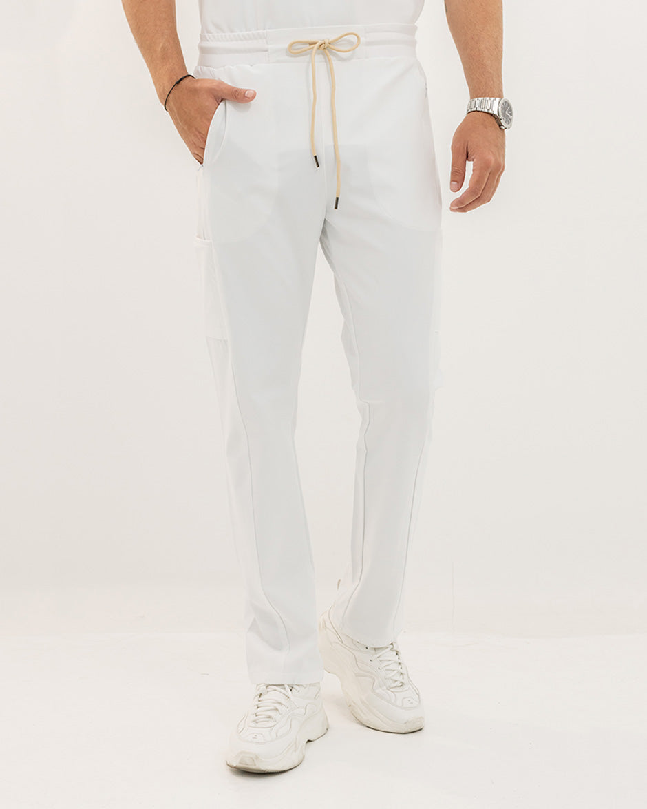 Pantalón geminis blanco hombre
