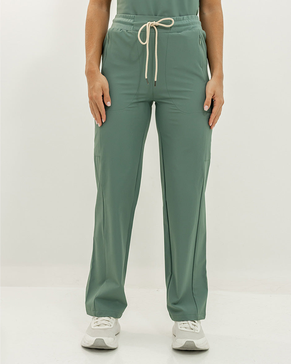 Pantalón libra verde pino mujer