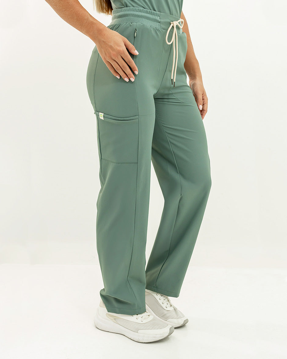 Pantalón libra verde pino mujer