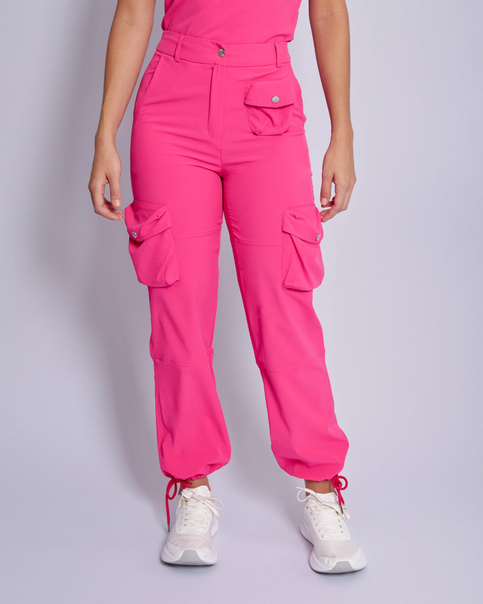 pantalon medico uniforme antifluidos piscis fucsia para mujer