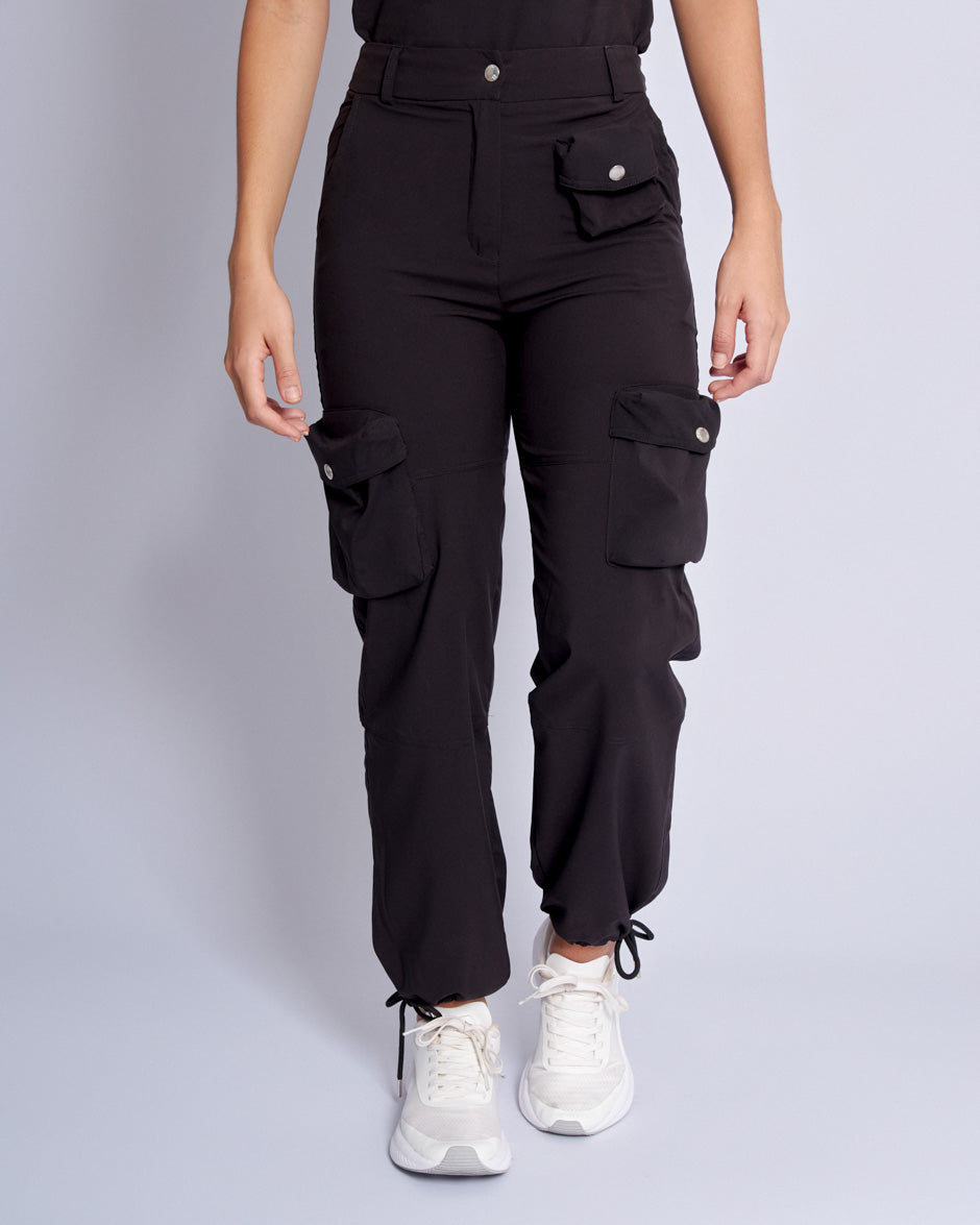 pantalon medico uniforme antifluidos piscis negro para mujer