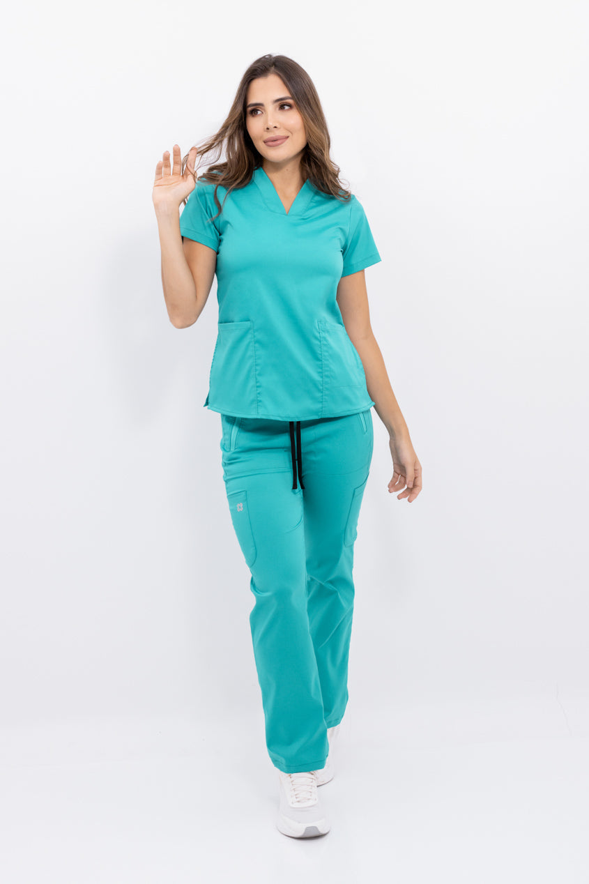 pantalon medico uniforme antifluidos agua azul turquesa comodo