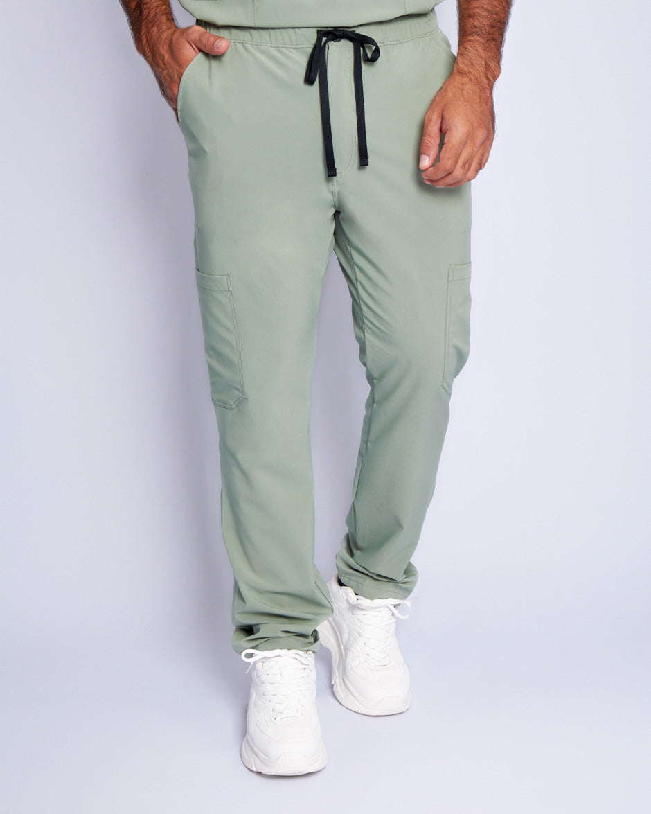 pantalon medico uniforme antifluidos leo verde pistacho para hombre