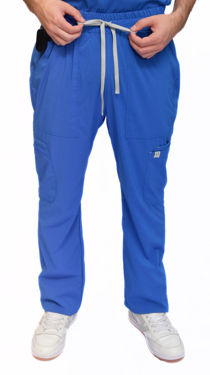 pantalon medico uniforme antifluidos mars azul rey para hombre