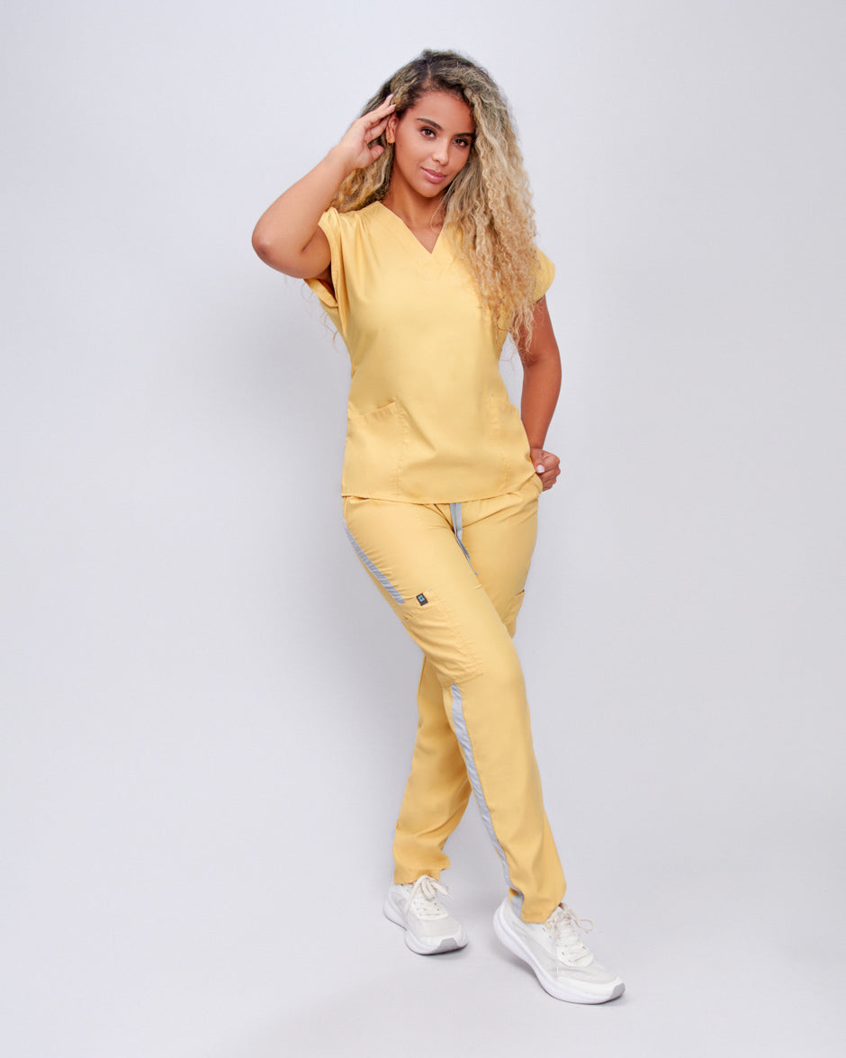 pantalon medico uniforme antifluidos mercury amarillo