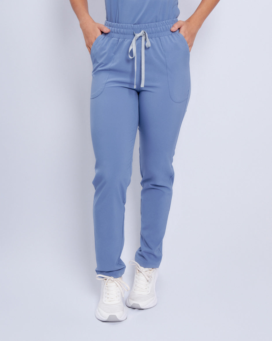 pantalon medico uniforme antifluidos new solar azul estelar para mujer