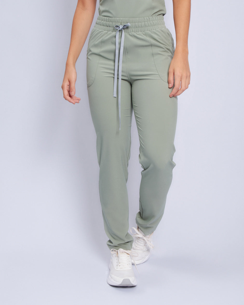 pantalon medico uniforme antifluidos new solar verde pistacho para mujer