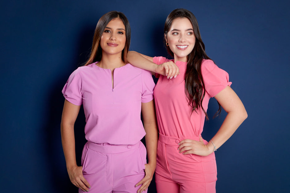 pantalon medico uniforme antifluidos sirius rosa barbie