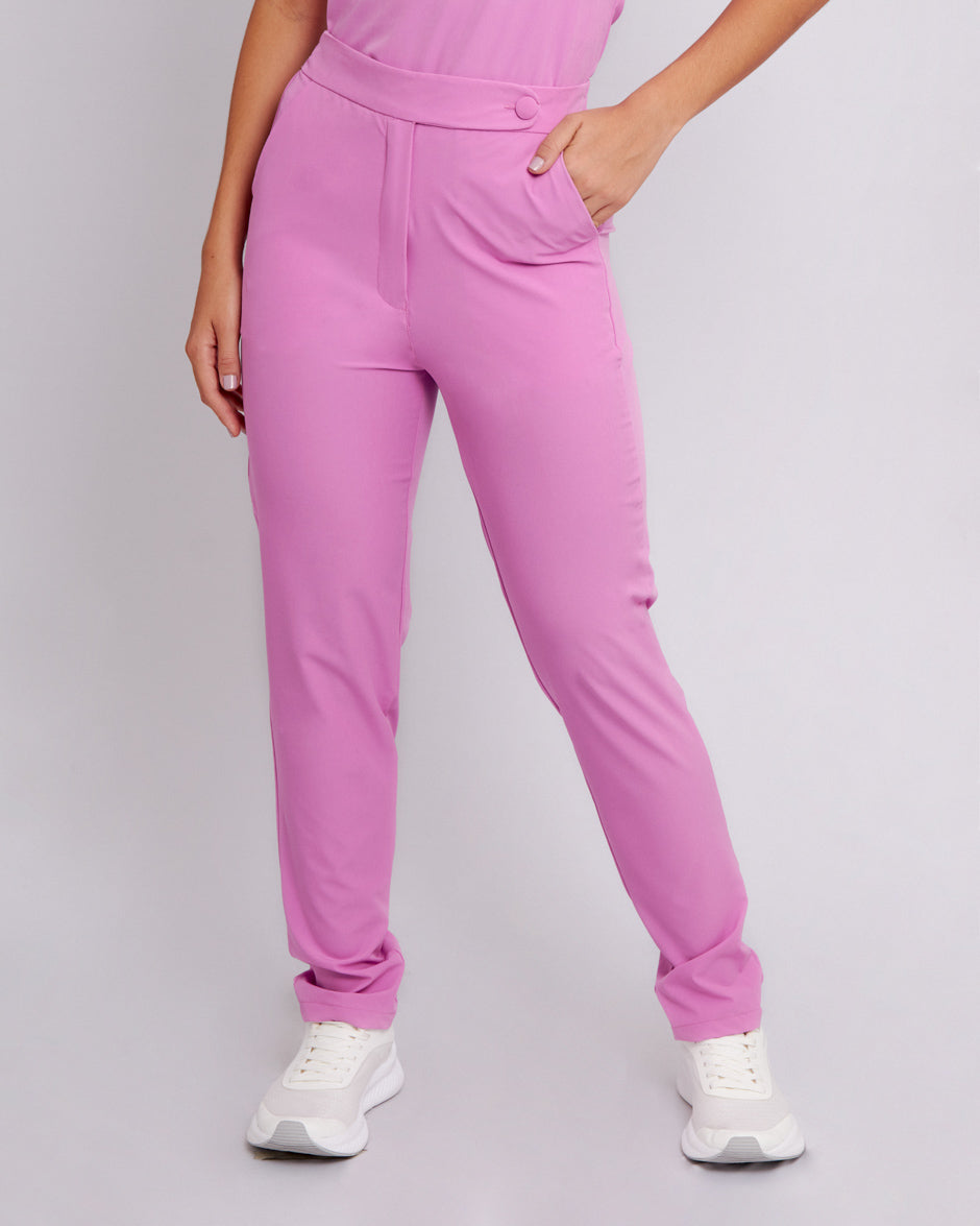 pantalon medico uniforme antifluidos sirius violeta para mujer