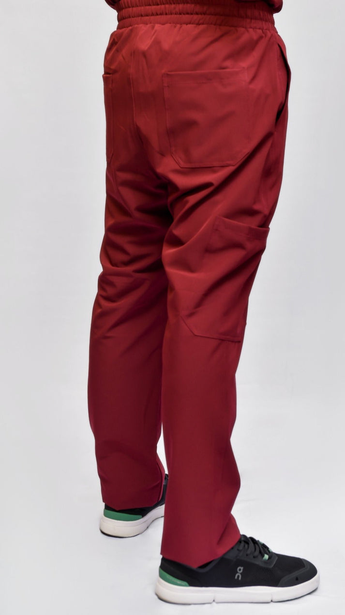 pantalon medico uniforme pluton vinotinto