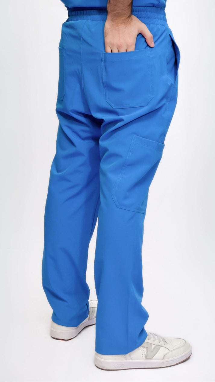 pantalon scrub quirurjico pluton azul rey para hombre