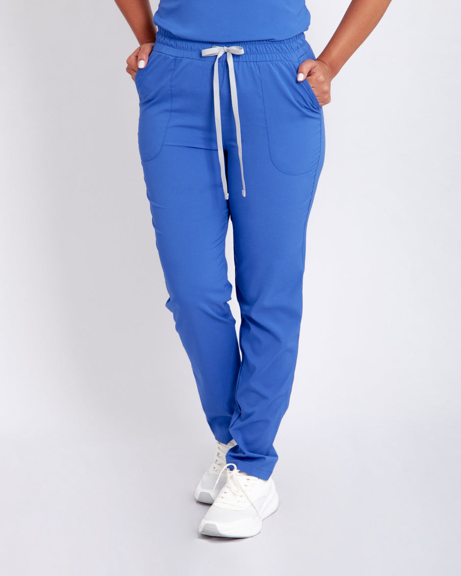 pantalon scrub quirurjuco new solar azul rey para mujer