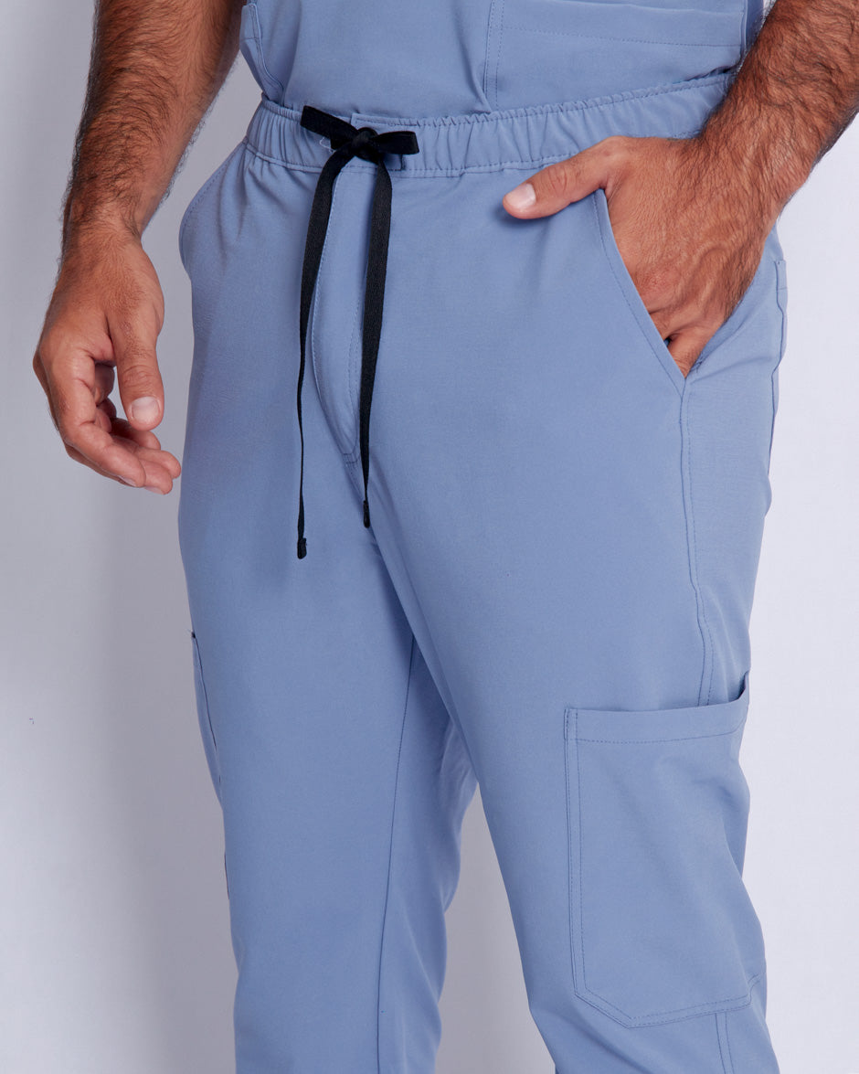 pantalon uniforme antifluidos leo azul estelar