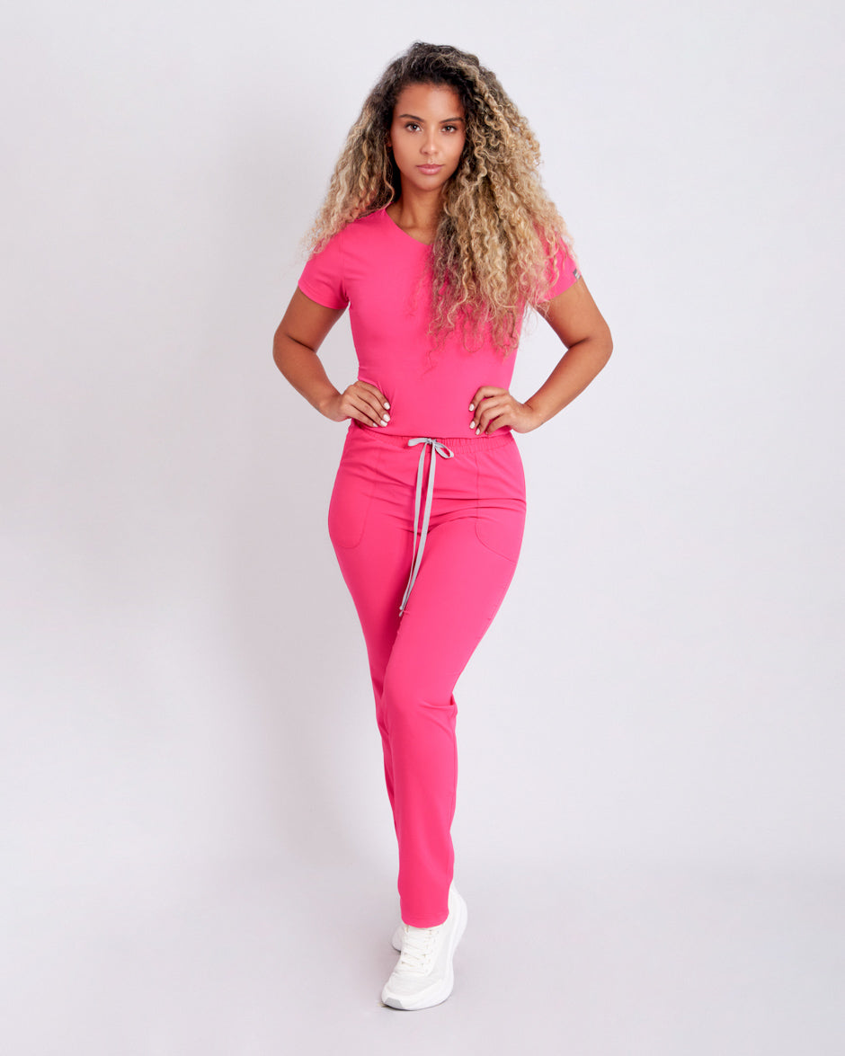 pantalon uniforme antifluidos new solar fucsia